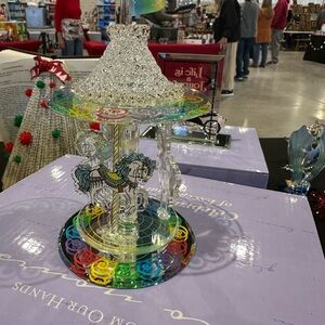 Glass Baron Carousel Figurine